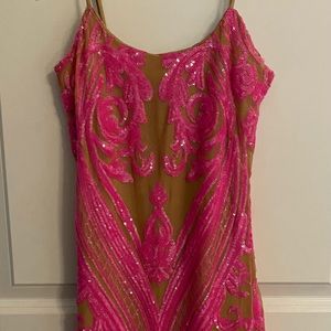 New w/out tags: Raelynn Sequin Bodycon Dress in Hot Pink Small